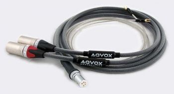 AQVOX EXCEL PHONO-Kabel symmetr. OFC-Kupfer SME 5-Pin an XLR /Ci