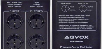AQVOX Power Box - Filter-Netzleiste inkl. High-End Netzkabel